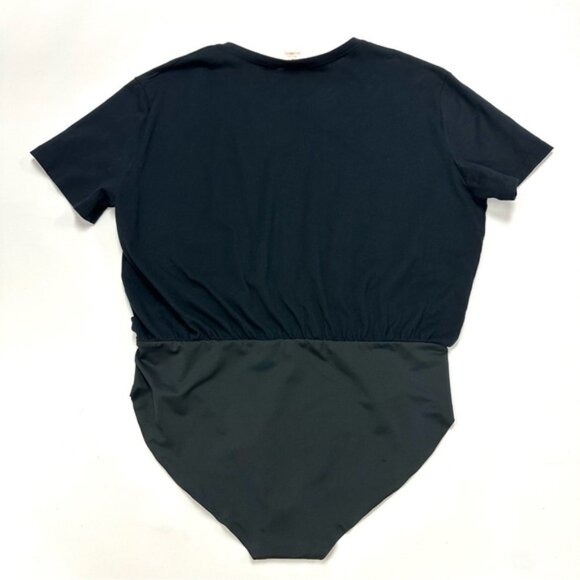 Smash + Tess black The T shirt bodysuit short sleeve cotton top bodysuit Large - Picture 6 of 7